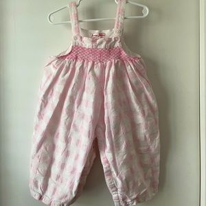 Jeanine Johnsen smocked Onesie - Size 12 - 18 ms